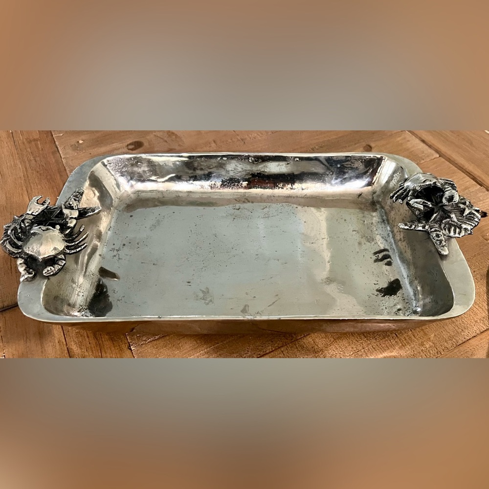 NWOT Silver Coastal ServeWare
